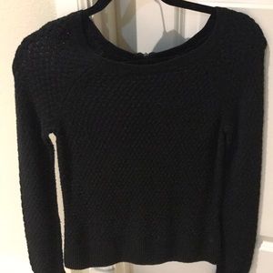 AMERICAN EAGLE Casual Black Sweatshirt, Zip up